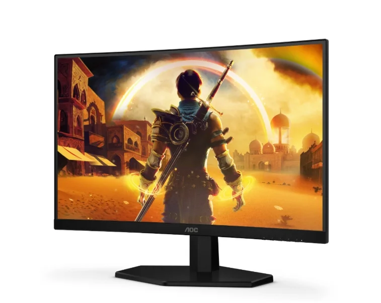 AOC C24G42FE, 23.6" Curved 1500R, VA, WLED, 1920x1080@180Hz OC (Native 144Hz), 4ms GtG, 0.5ms MPRT, 300cd m/2, 3000:1, 80M:1 DCR, Adaptive Sync, FlickerFree, Low Blue Light, Tilt, HDMI, DP