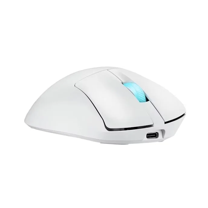 Геймърска мишка ASUS ROG Keris II Origin Wireless Moonlight White
