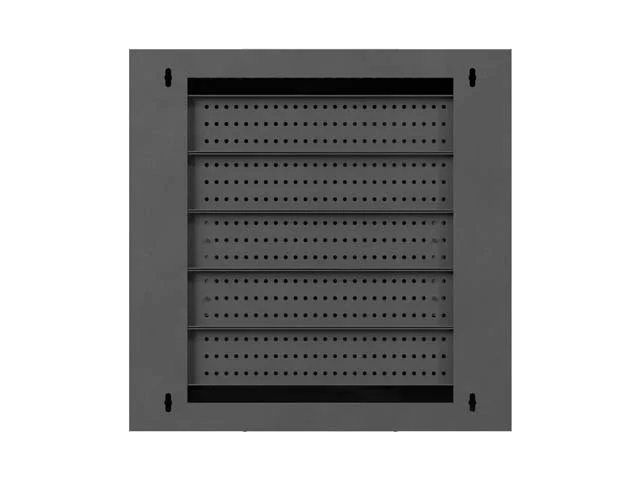 Комуникационен шкаф LANBERG – TPR 10", 2U, 400x400x140 мм, метална врата, черен