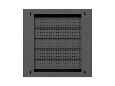 Комуникационен шкаф LANBERG – TPR 10", 2U, 400x400x140 мм, метална врата, черен