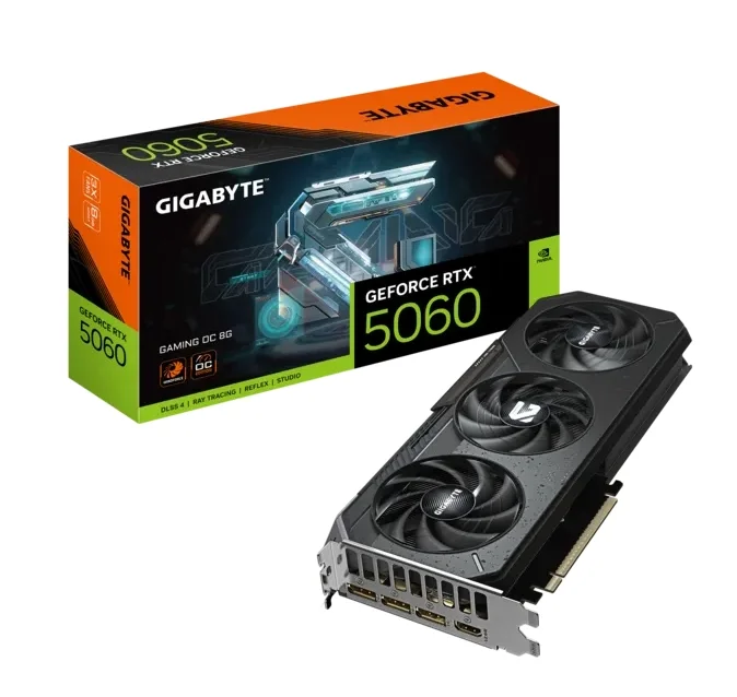 Видео карта GIGABYTE – GeForce RTX 5060 Gaming OC, 8GB GDDR7