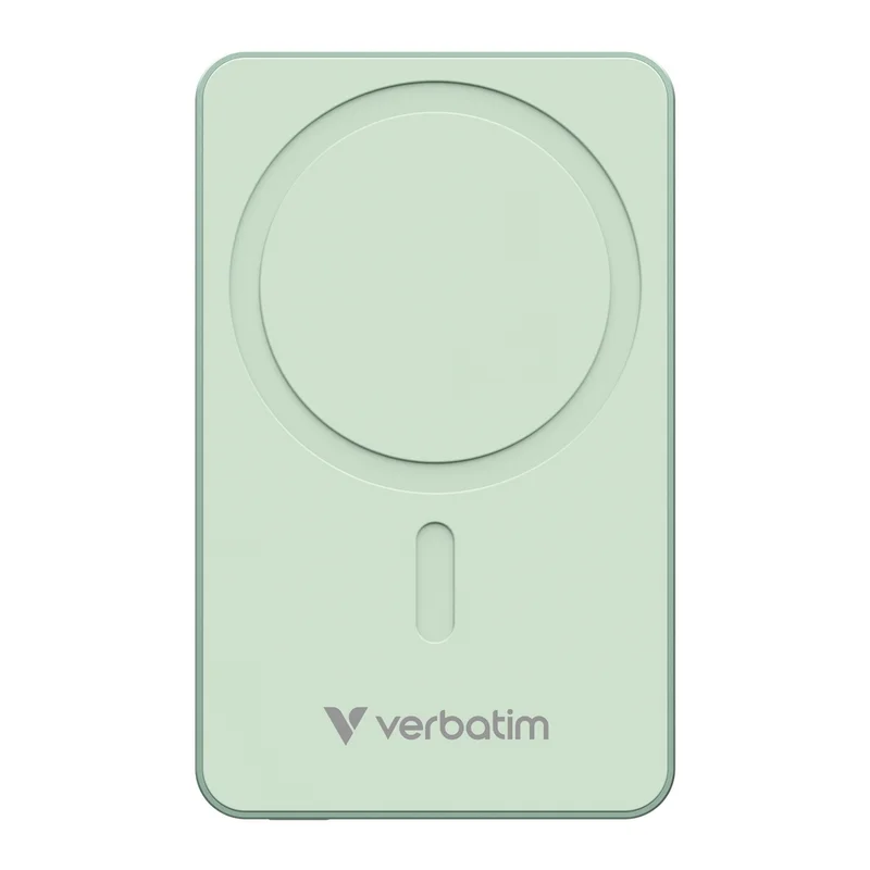 Verbatim Charge 'n' Go Essentials Power Bank Magnetic Wireless 10000mAh Green