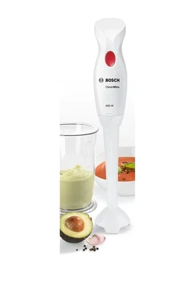 Bosch MSM14100, Blender, CleverMixx, 400 W, Included transparent jug, White, deep red