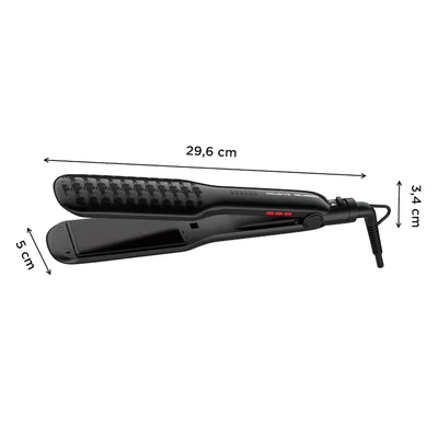 Преса за коса Rowenta SF411LF0 Extra Liss, керамично-кератиново покритие, 230°C, йонизация, черна