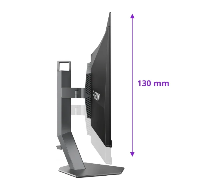 AOC AG276QKD2, 26.5" QD-OLED, 2560x1440@500Hz, 0.03ms GtG, 1000cd m/2, 1.5M:1, 80M:1 DCR, Adaptive Sync, Low Blue Light, FlickerFree, 5Wx2, Tilt, Height Adjust, Pivot, Swivel, 2xHDMI, DP, USB hub