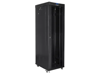 Lanberg rack cabinet 19" free-standing 42U/600x1000 (flat pack) with glass door lcd black v2