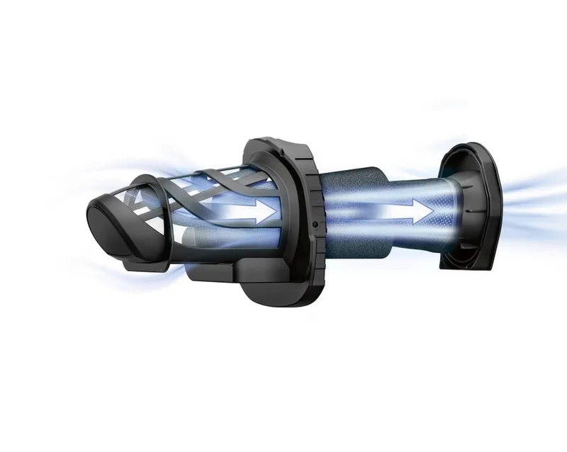 Bosch BHN16L Rechargeable Vacuum Cleaner, Move Lithium 16Vmax, Cyclonic Airflow System, Gray