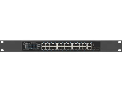 Мрежов суич Lanberg 24x 100BASE-T PoE+/2x SFP Rackmount Gigabit Ethernet 360W v2
