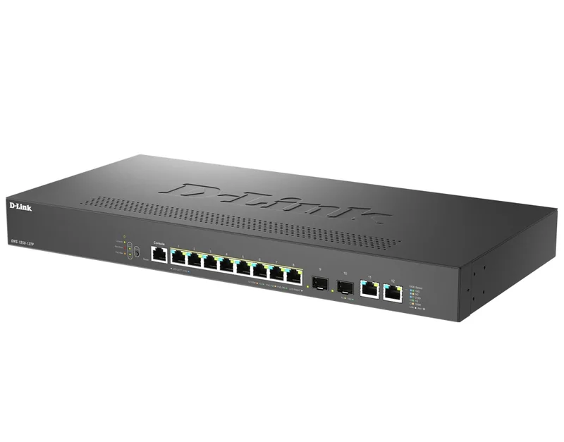 D-Link 8-Port 2.5G Base-T PoE, 2-port 10G SFP+ and 2x 10G RJ45 port Smart Managed Switch