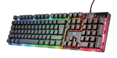 Гейминг комплект TRUST GXT 838 Azor клавиатура и мишка, черен
