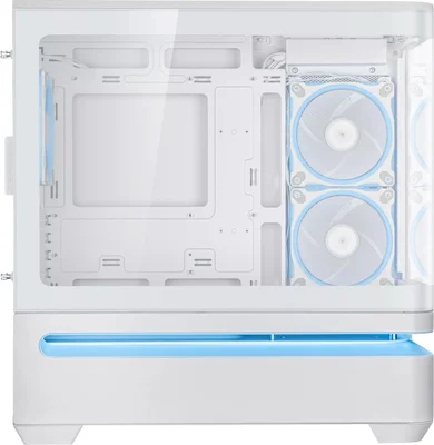 Кутия за компютър ASUS Prime AP202 TG, Micro Tower, Бял