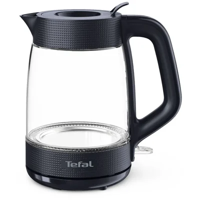 Електрическа кана Tefal – KO2G08E0 Morning Glass, 1.7 л, 2000W, черна