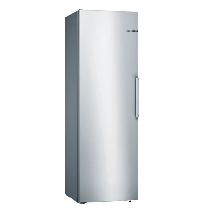 Bosch KSV36FIEP SER4, FS refrigerator, E, 186/60/65cm, 346l, 39dB, VitaFresh, EasyAccess shelves, SuperCooling, fan, display, handle, Stainless steel with fingerprint protection