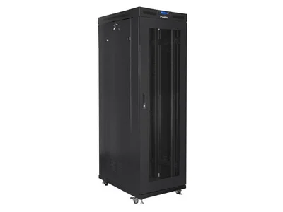 Lanberg rack cabinet 19" free-standing 37U/800x1000 (flat pack) with glass door lcd black v2
