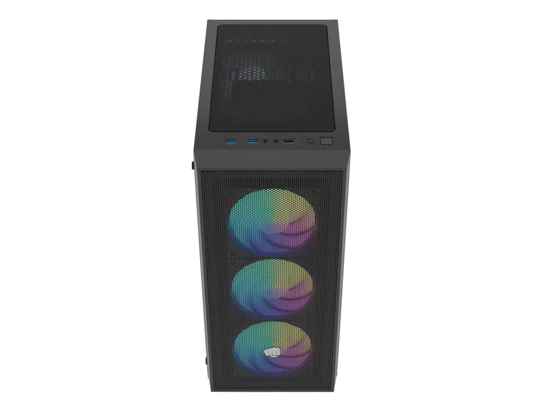 Fury PC Case Shobo SH8 ARGB Midi Tower, Window, Black