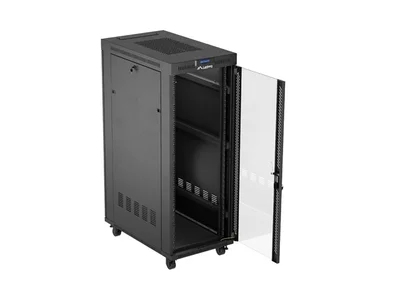 Lanberg rack cabinet 19" free-standing 32U/600X1000 (FLAT PACK) with glass door LCD black