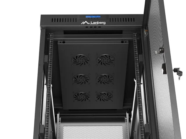 Lanberg rack cabinet 19" free-standing 32U/600X1000 (FLAT PACK) with mesh door LCD black