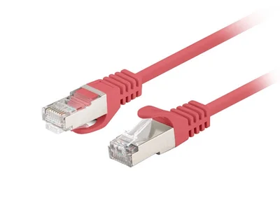 Lanberg patch cord CAT.6 FTP 0.25m, Fluke Passed, red (10-pack)