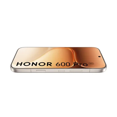 Смартфон HONOR 600 Pro 6.57" 120Hz AMOLED, Snapdragon 8 Elite, 12GB RAM, 512GB, 200MP+50MP+12MP/50MP, 6400mAh, Android 16, Golden White