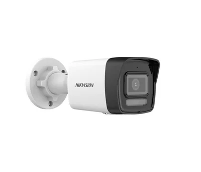 HikVision 8 MP Smart Hybrid Light Fixed Bullet Network Camera, 2.8mm, F2.0, IR, White Light up to 30m, 120 dB WDR, H.265+, IP67, built-in microphone, built-in memory card slot, support micro SDXC (512GB), 12Vdc/PoE 6.5W