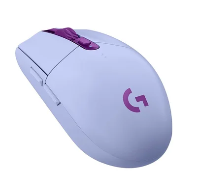 Logitech G305 Wireless Mouse, Lightsync RGB, Lightspeed Wireless, HERO 12K DPI Sensor, 400 IPS, 6 Programmable Buttons, Lilac