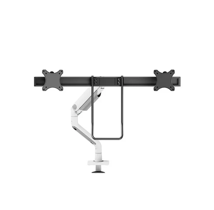 Neomounts Next One Desk Mount, double display crossbar (topfix clamp/grommet)