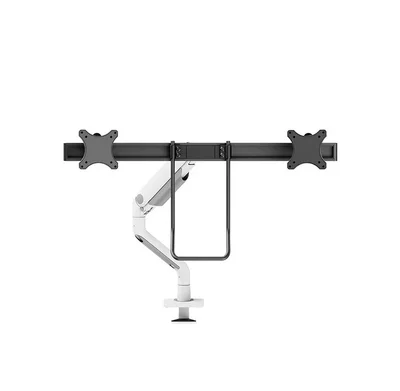Neomounts Next One Desk Mount, double display crossbar (topfix clamp/grommet)