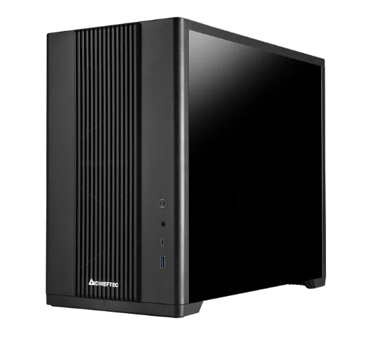 Кутия за компютър Chieftec UNI Micro Tower черен прозрачен страничен панел