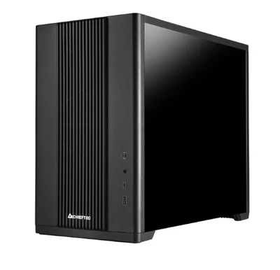 Кутия за компютър Chieftec UNI Micro Tower черен прозрачен страничен панел