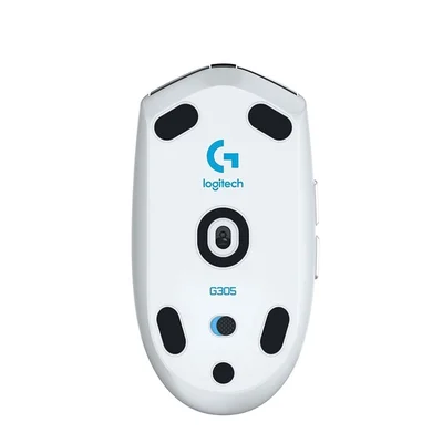 Геймърска мишка Logitech G305 Wireless HERO 12000 DPI, 6 програмируеми бутона, Lightspeed, бяла