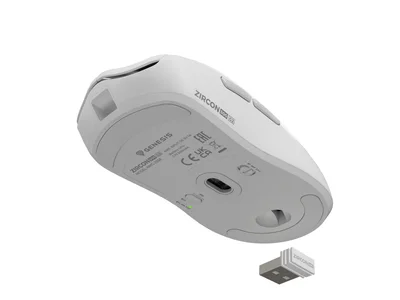 Гейминг мишка Genesis Zircon 500 G2 безжична, 10000 dpi, бяла