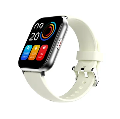HiFuture Zone2 Silver, 1.96", 240?286, Bluetooth Call, IP68 Waterproof, 24/7 True Heart Rate & Blood Oxygen Sensor, Up to 7 days daily use, 100+ Sports Mode