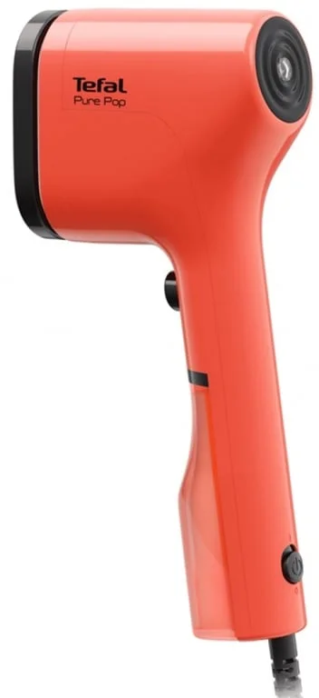 Tefal DT2022E1 pure pop, coral, 1300W, up to 20g/min, 15min heat-up, 70ml water tank, auto-off, revertible pad