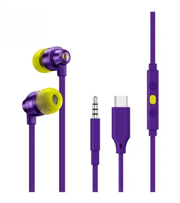 Logitech G333 Gaming Headphones, Cable Management, Custom-length Cable, Dual Dynamic Drivers, Purple