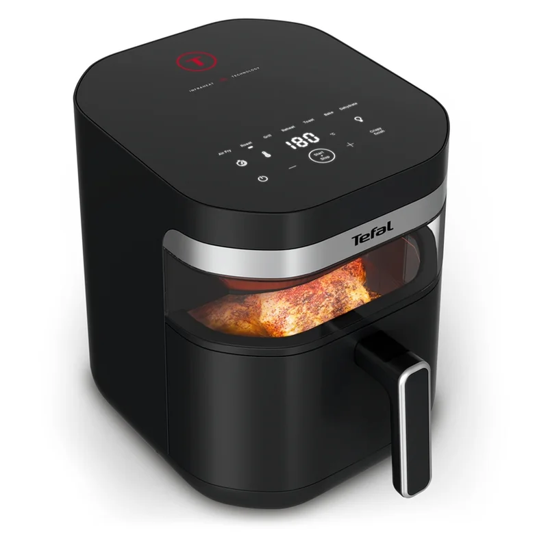 Фритюрник с горещ въздух Tefal Easy Fry EY8328E0 7L Infrared, Черен