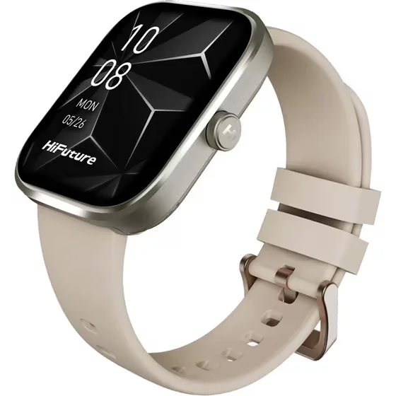 HiFuture Lume Pro Titanium, 1.85 " AMOLED, Always on Display, Powered by Dual Core, Aerospace-Grade Ultra Light Aluminum Frame, Bluetooth Call, 3D User Interface, 1ATM Waterproof, 24/7 True Heart Rate & Blood Oxygen Sensor, 100+ Sports Mode, Up to 7 days