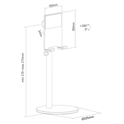 Neomounts Phone Desk Stand (suited for phones up to 7")