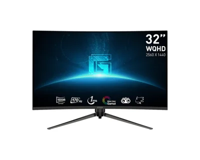MSI G32CQ5P, 170Hz, 1ms, VA, 2560x1440 (WQHD), Curve 1500R, Adaptive-Sync, HDR Ready,  Anti-Flicker, Less Blue Light, Night Vision, 3000:1, 100M:1, DP, 2 HDMI, Tilt, Height. Adj., VESA 75, Frameless, 9S6-3DB44H-027+TRUST GXT 404R Rana Gaming Headset
