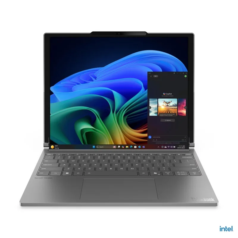 Lenovo ThinkBook Plus G6 Rollable Intel Core Ultra 7 258V, 8C (up to 4.8GHz, 12MB), 32GB Soldered LPDDR5x-8533, 1TB SSD, Roll In: 14" (2000x1600) / Roll Out: 16.7" (2000x2350), POLED 400nits Glossy, Intel Arc Graphics, 5MP&IR Cam, Backlit KB English , WL