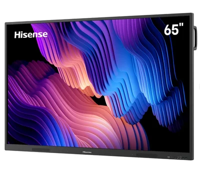 Hisense IDB 65" Advanced Interactive Display; 4K, 400 nit, 5000:1, 6.5ms, 60Hz, w/o camera, Tempered glass, anti-glare, Android 14, Google Integration, OPS slot, 40 touch points, Dolby Atmos, wall mount bracket, VESA 600x400