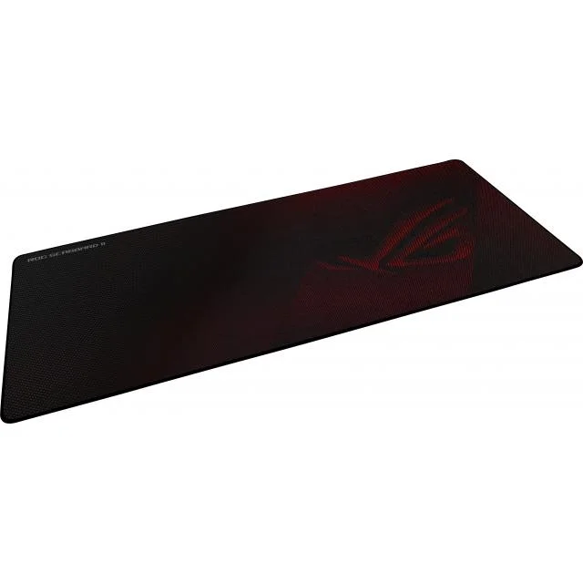 Asus ROG SCABBARD II is extended gaming mouse pad with protective nano-coating for a water-, oil-and dust-repellant surface, with anti-fray, flat-stitched edges and a non-slip rubber base