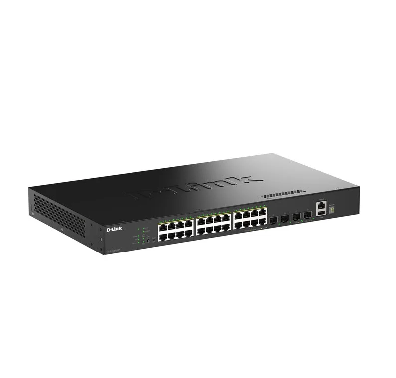 D-Link 24 Ports GE PoE (30W) + 4 Ports 10G SFP+ Smart Managed Switch, 370W