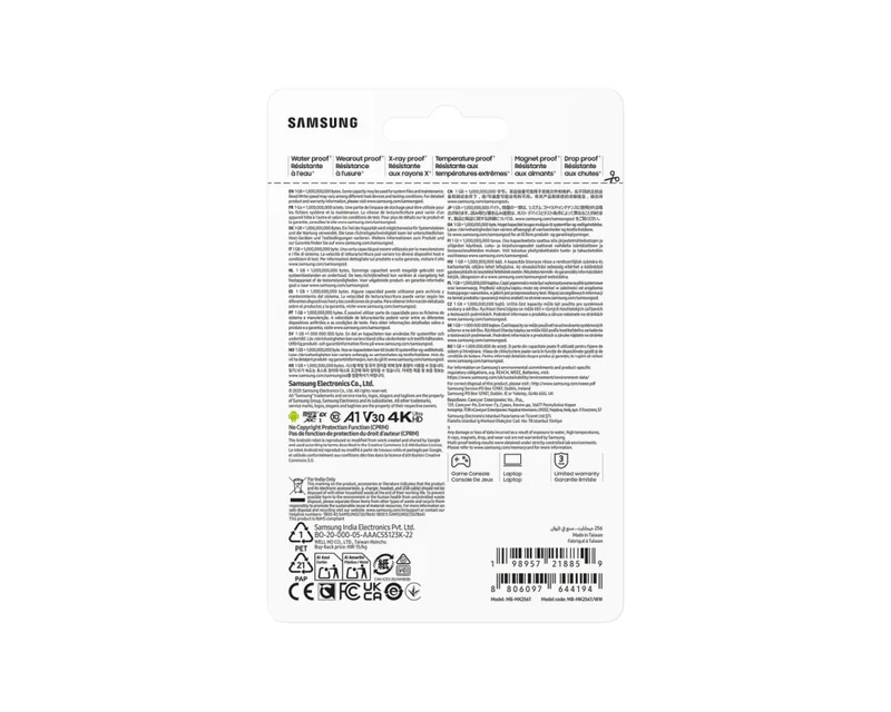 Карта памет Samsung 256GB microSD P9 Express UHS-I U3 V30 A1