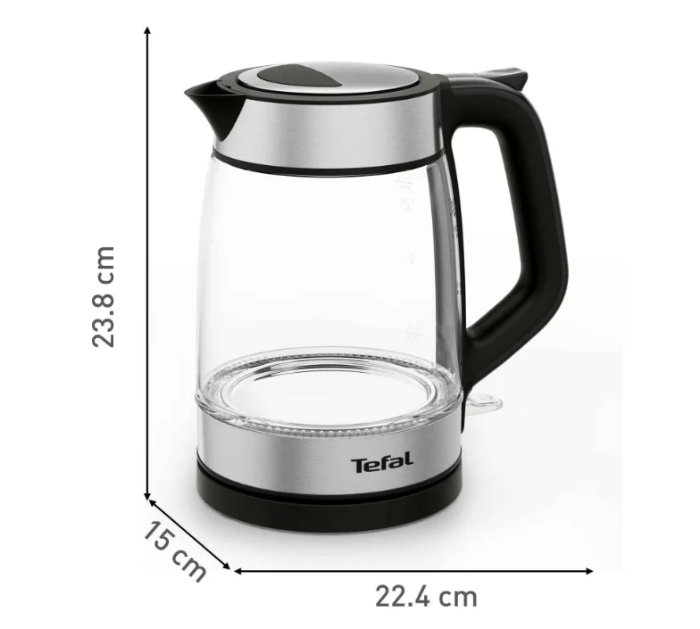 Tefal KI605830 Ket Glass Ket 1.7L Blk Gamma Eu