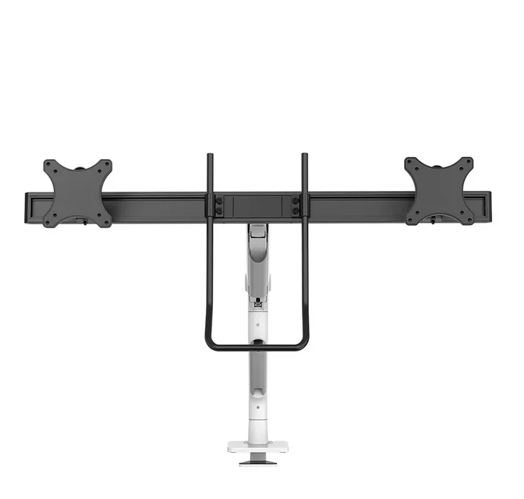 Neomounts Next One Desk Mount, double display crossbar (topfix clamp/grommet)