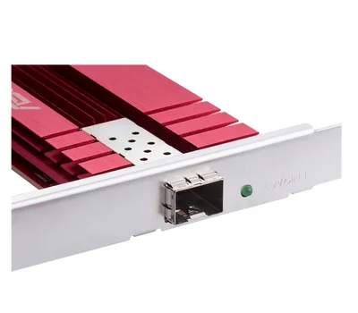 Мрежов адаптер ASUS XG-C100F SFP+ 10Gbps PCIe за оптичен трансфер и DAC, QoS