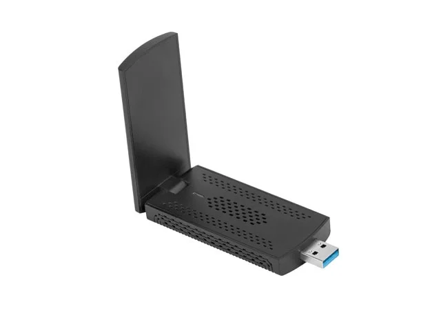 Мрежов адаптер LANBERG NC-3000-WI AX3000 Tri-Band USB с 2 вътрешни антени