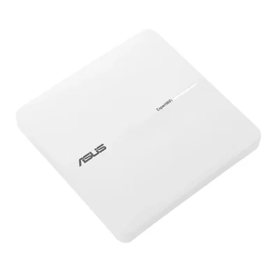 Аксес-пойнт ASUS ExpertWiFi EBA63 AX3000, Dual-Band, Quad-Core 1.7GHz, PoE, бял