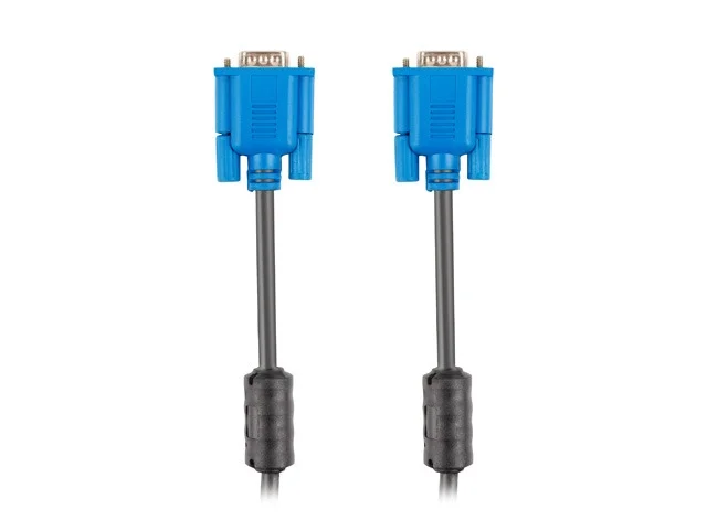 VGA кабел Lanberg 1.8m двоен екран, 2x феритно ядро, черен