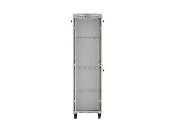 Lanberg Rack Cabinet 19" Free-Standing 42U/600X600 (FlAT Pack) With Glass Door LCD Grey V2